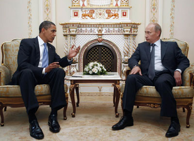 Obama meets Putin for the first time