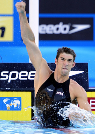 Phelps reels in Cavic to stay butterfly king in Rome