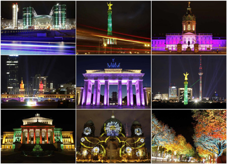 Festival of lights in Berlin