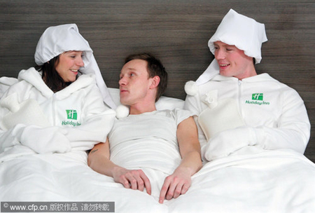 Human 'bed-warmers' at Holiday Inn