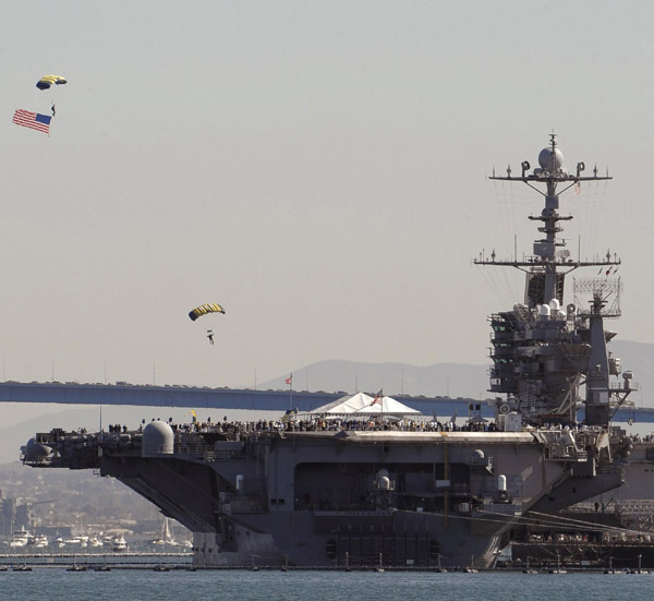 Aircraft carriers gain naval clout