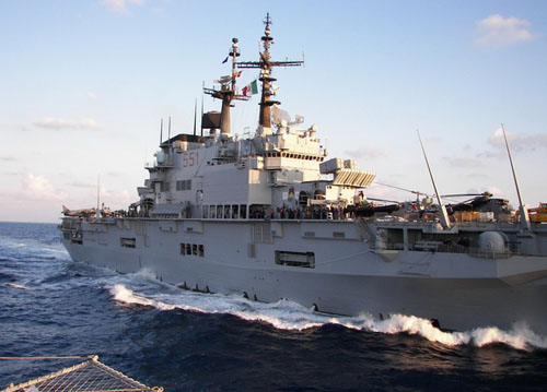 Italian aircraft carrier Giuseppe Garibaldi and Cavour