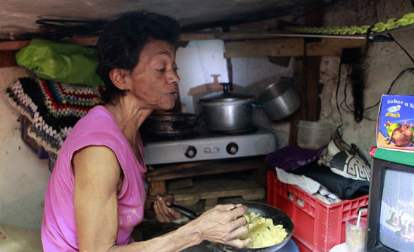 Family living in abandoned sewer