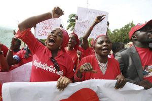 Fast-food workers strike for higher pay