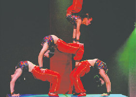 Castellers build human towers