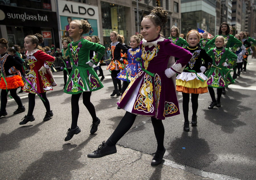 Celebrations of St. Patrick's Day dye the world green