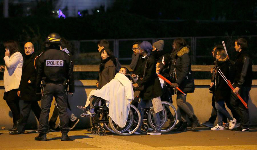 Paris shooting and explosions in photos