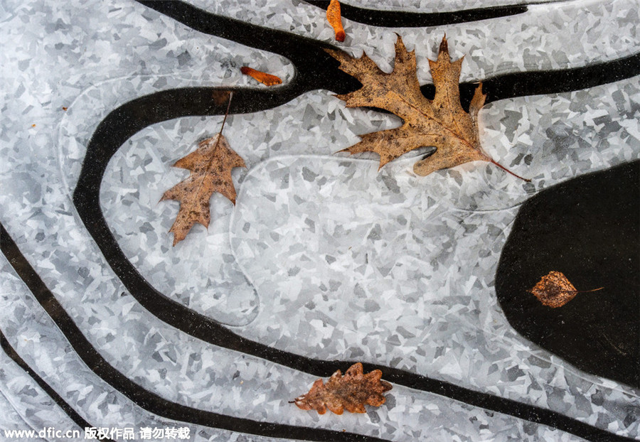 First snowfall of winter in parts of Europe