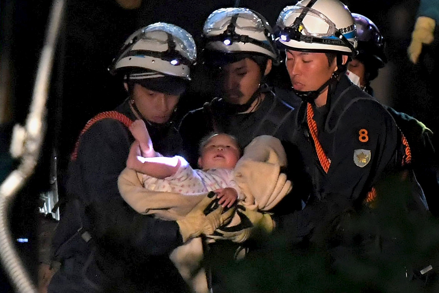 Rescue and search under way as Japan rocked again by strong quake