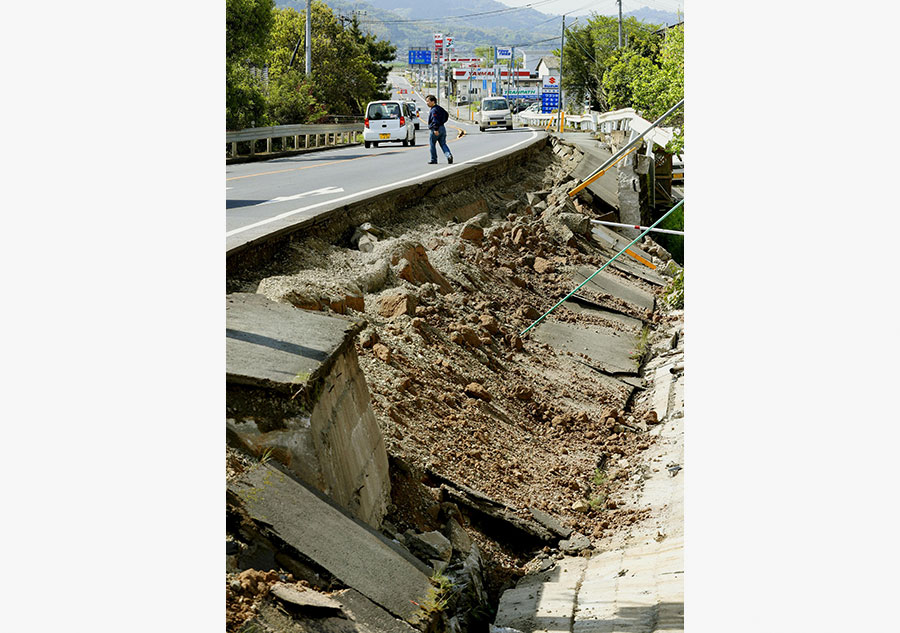 Rescue and search under way as Japan rocked again by strong quake