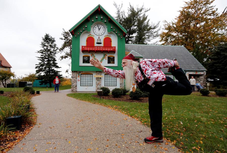 In photos: The art of becoming Santa