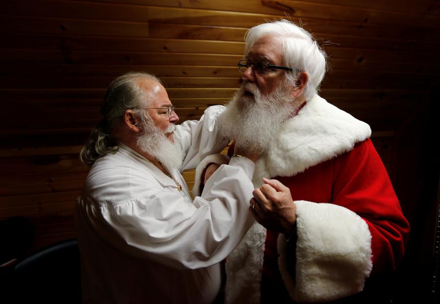 In photos: The art of becoming Santa