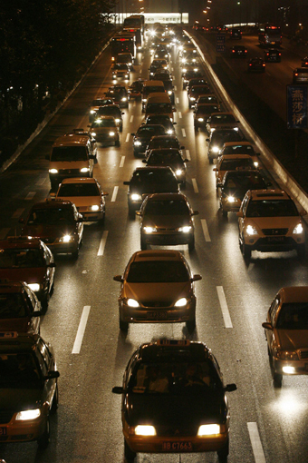 Beijing evening traffic