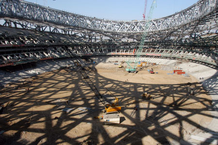 'Water Cube'and 'Bird Nest'take shape