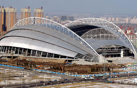 Shenyang Olympic Center under construction