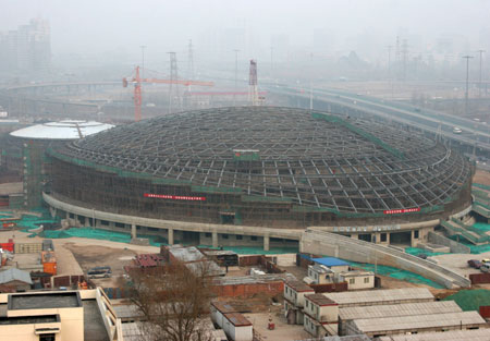 Beijing University of Technology Gym under construction