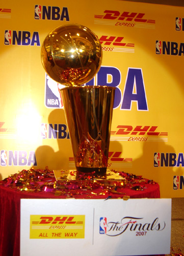 NBA Finals Trophy to visit China