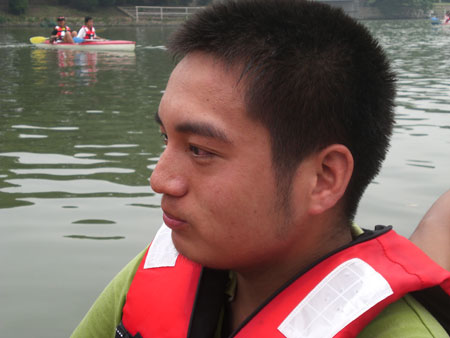 A general view of special athletes and children in Shanghai