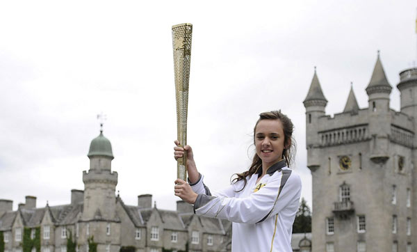 Olympic torch continues its journey in Scotland