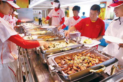 Buffet serves up Olympic recipe for success