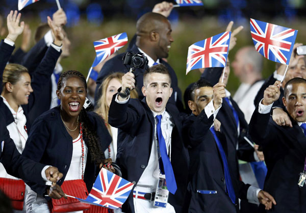 Olympic delegations at opening ceremony