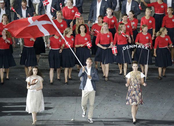 Olympic delegations at opening ceremony