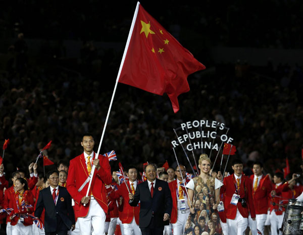 Olympic delegations at opening ceremony