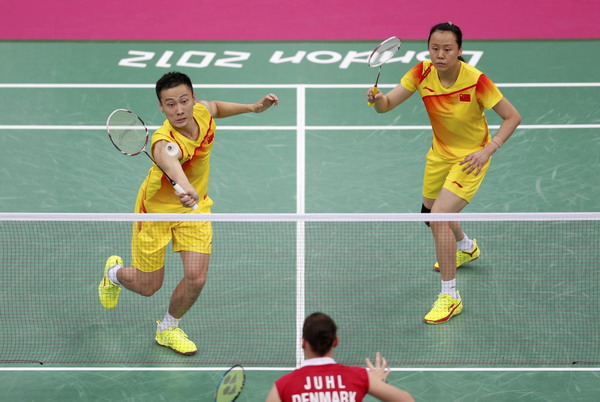 China beat Denmark in badminton mixed doubles 1/4 Final