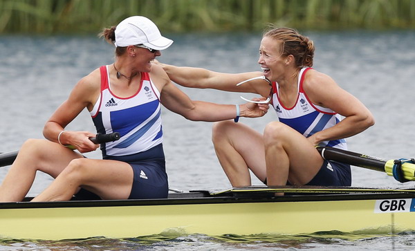 Britain wins 1st gold in women's rowing pair