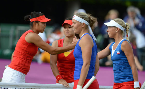 China's tennis ends London tour after Li/Zhang loss