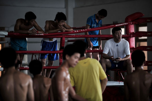 Future boxer's sweaty summer holiday