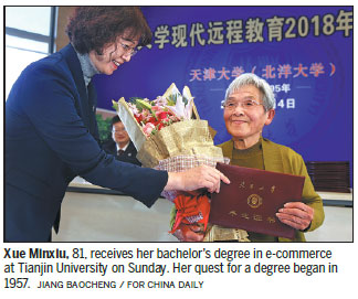 Woman, 81, masters life's lessons, earns bachelor's degree