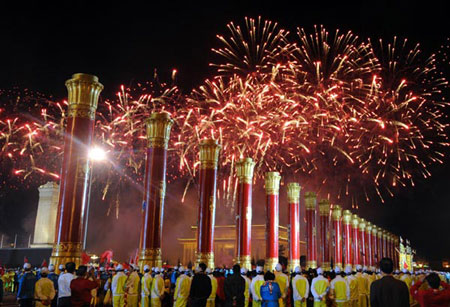 Fireworks celebrate 60th birthday of PRC