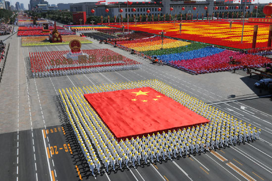 Civilian parade on Tian'anmen Square