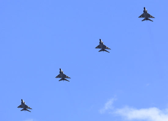 Air force show on National Day celebrations