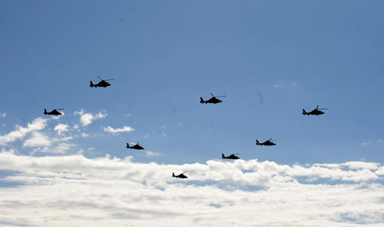 Air force show on National Day celebrations