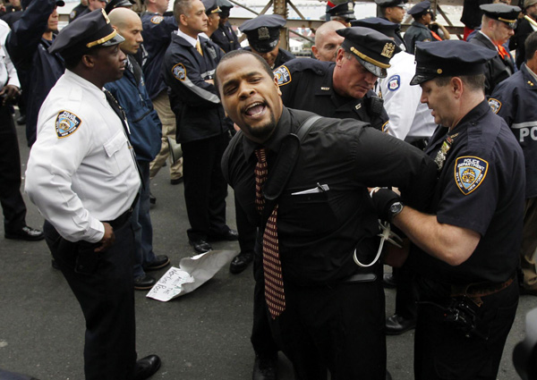 About 500 arrested in Wall Street protest