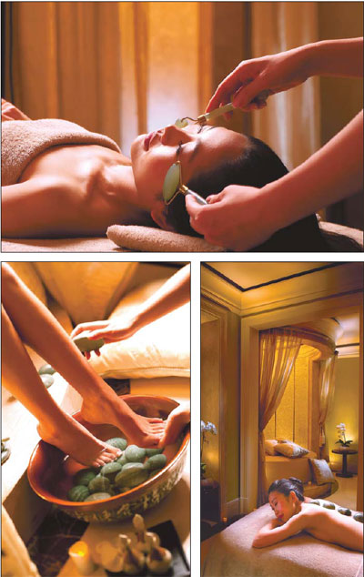 Rejuvenating jade energizes luxurious spa