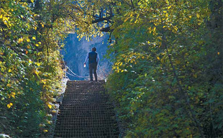 Longqing Gorge, bye-bye autumn