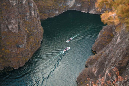 Longqing Gorge, bye-bye autumn