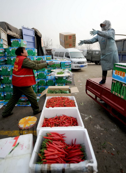 Prices of vegetables rise in Beijing