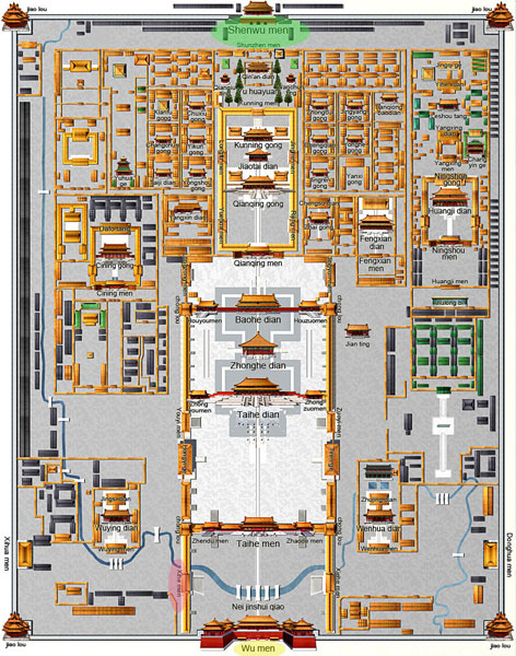 Traffic controls for Palace Museum