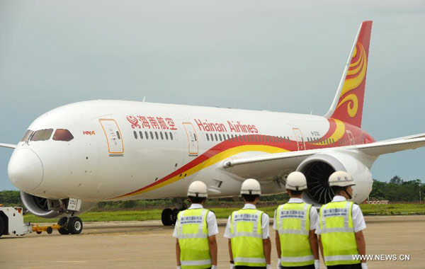 Boeing 787 Dreamliner to serve Beijing-Haikou route