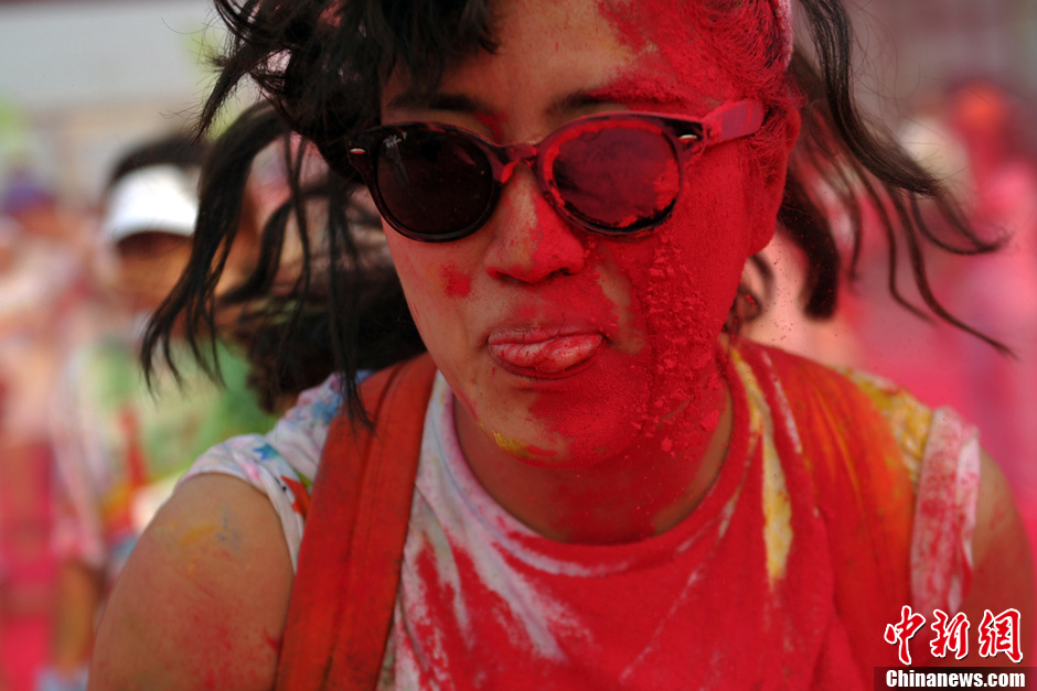 Color runners at Beijing Garden Expo