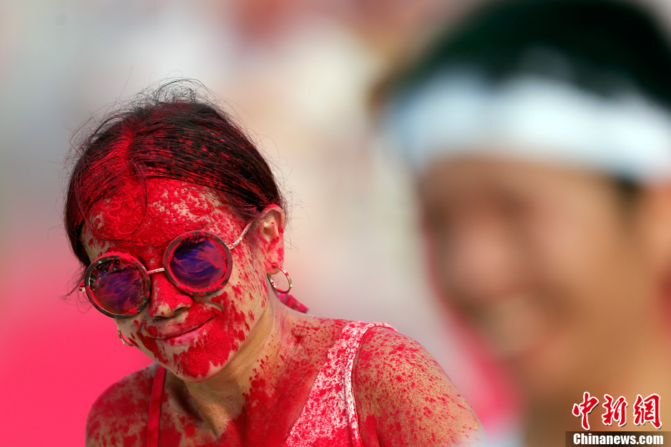 Color runners at Beijing Garden Expo