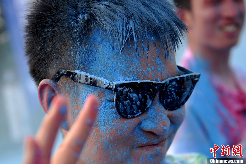 Color runners at Beijing Garden Expo