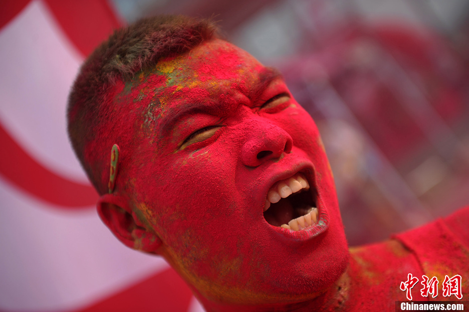 Color runners at Beijing Garden Expo