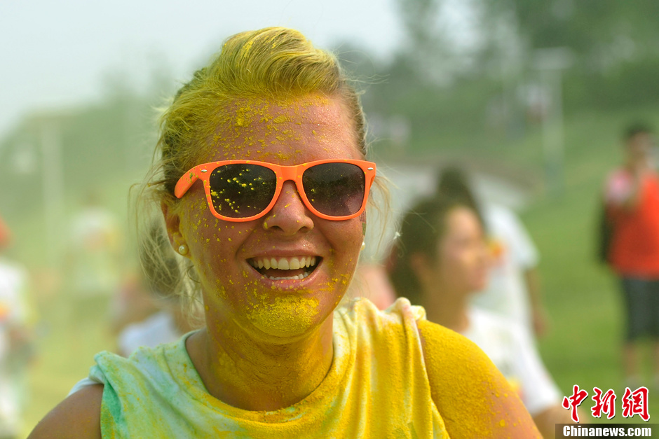 Color runners at Beijing Garden Expo