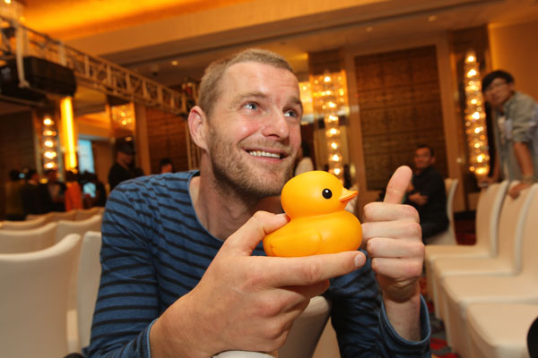 Rubber duck making its Beijing debut at Garden Expo Lake