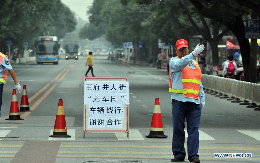 Beijing marks World Car Free Day